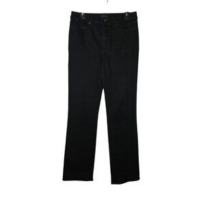 Talbots Womens Black Barely Boot Jeans Size 6 Stretch Neutral Casual Minimalist